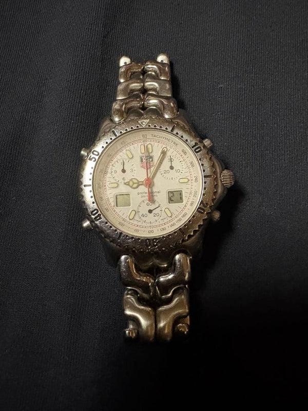 Tag Heuer Senna Model Mens Wristwatch Japanese Vintage Chronograph