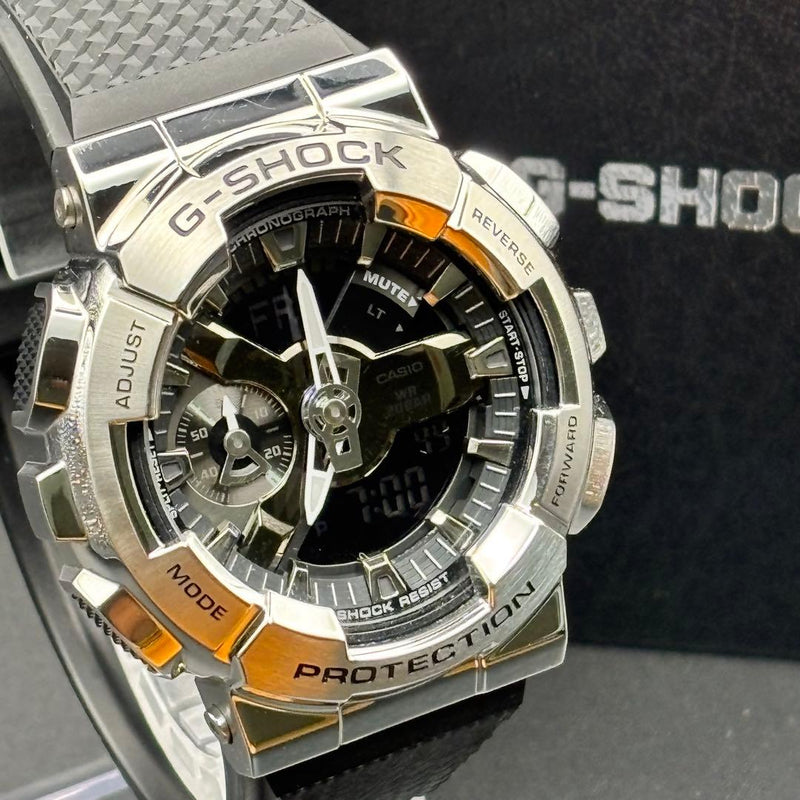 G-shock Gm-110-1ajf Metal Cover Mens Wristwatch Japanese Quartz Stainless Steel
