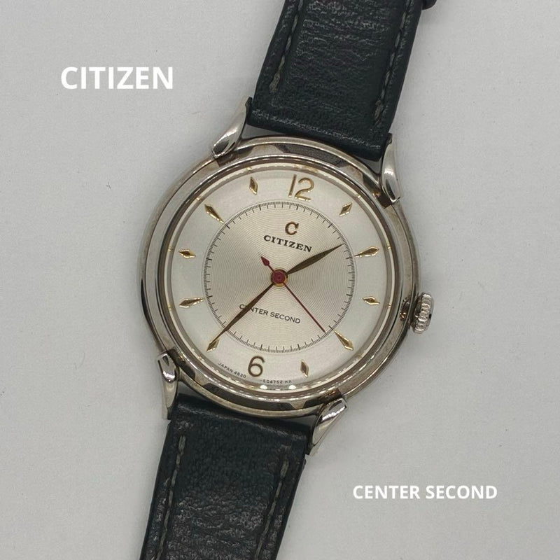 Citizen Center Second Sv925 Vintage Japanese Mens Wristwatch Mechanical