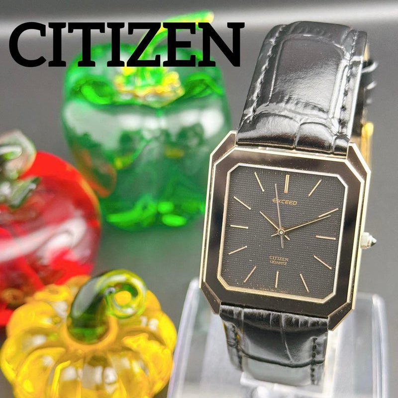 Exceed Tank Square Mens Wristwatch Japanese Vintage Dress Watch