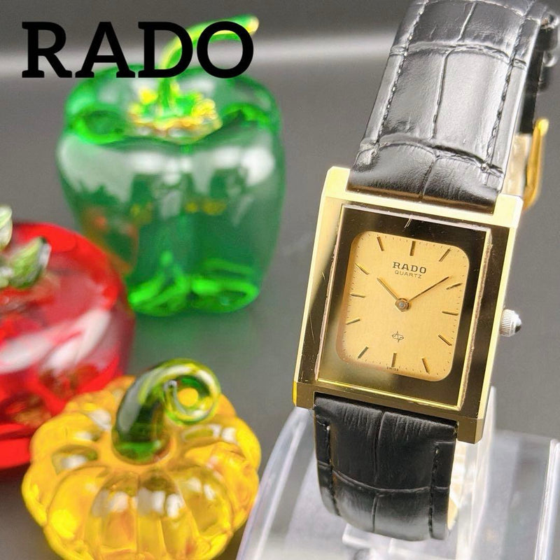 Rado Tank Square Quartz Mens Wristwatch Japanese Vintage Dress Watch Stainless