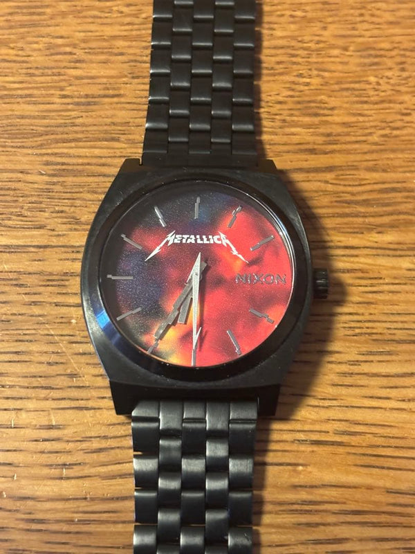 Metallica Nixon Wristwatch Japanese Vintage Quartz Stainless Steel Mens Watch