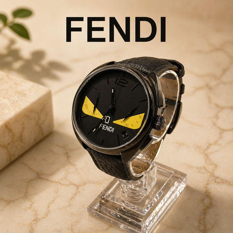 Fendi 21200g Bugs Monster Mens Wristwatch Japanese Vintage Quartz Stainless