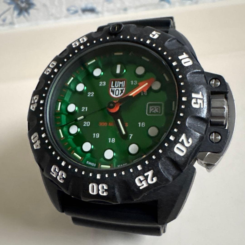 Luminox Deep Dive Watch Mens Japanese Vintage Rubber Strap Waterproof