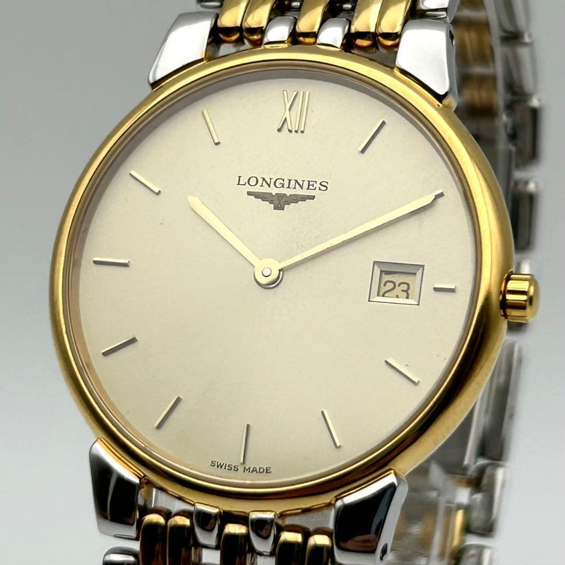 Longines La Grande Classique L5.632.3 Mens Wristwatch Japanese Quartz Gold
