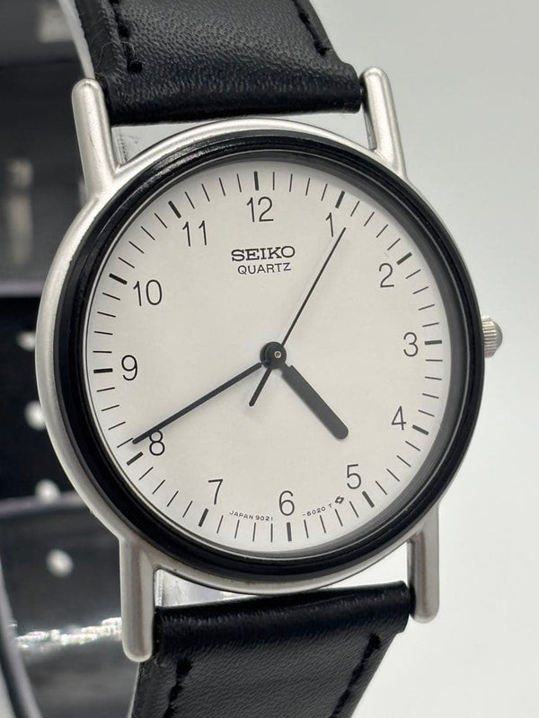Seiko Steve Jobs Quartz Wristwatch 9021-6010 Working Japanese Vintage Collector