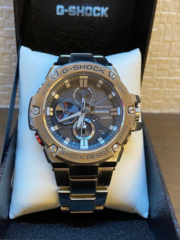 Casio G-shock Gst-b100-1ajf Bluetooth Solar Mens Wristwatch Japanese Steel
