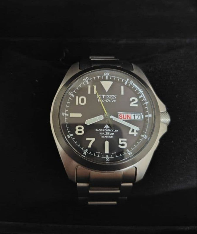 Citizen Promaster Land Pmd56-2952 Black Mens Wristwatch Japanese Titanium Solar