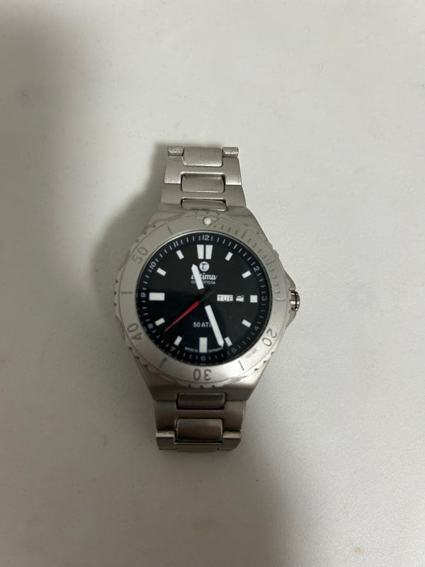 Tutima German Mens Wristwatch Stainless Steel Vintage Mechanical