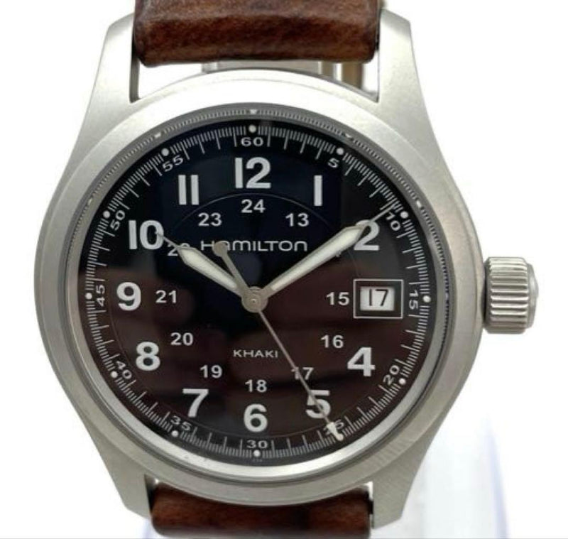 Hamilton Khaki Field Mens Wristwatch Japanese Vintage Stainless Steel