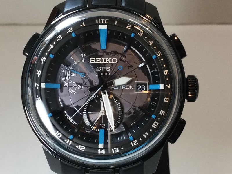 Seiko Astron Sbxb033 Gps Solar Mens Wristwatch Japanese Titanium Black Dial