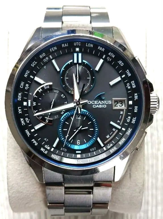 Casio Oceanus Ocw-t2600 Mens Wristwatch Japanese Titanium Solar Radio Wave