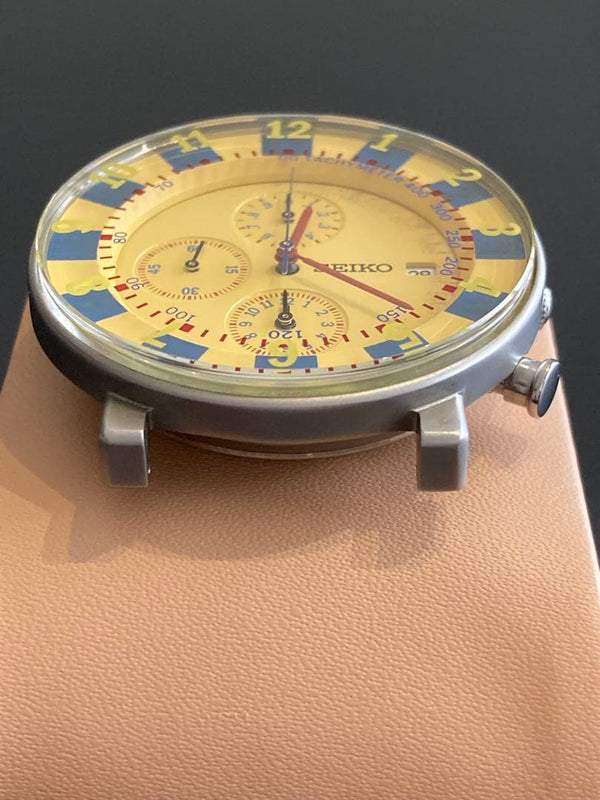 Seiko Sottsass Sceb019 Quartz Wristwatch Limited Edition Japanese Vintage Mens