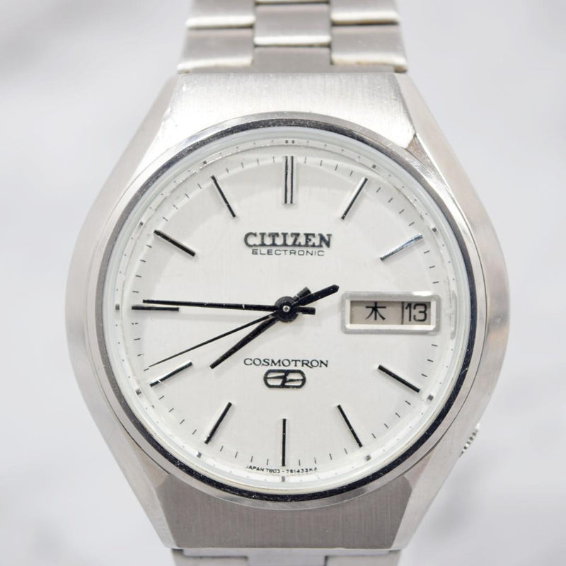 Working 1975 Citizen Cosmotron Electronic Balance Watch Japanese Vintage Mens