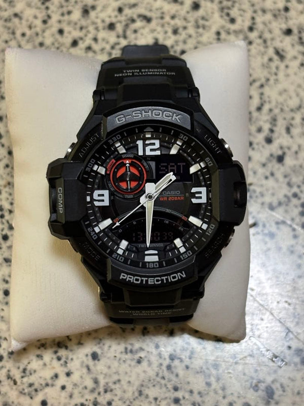 Casio G-shock Ga-1000 Sky Cockpit Mens Wristwatch Japanese Quartz Black