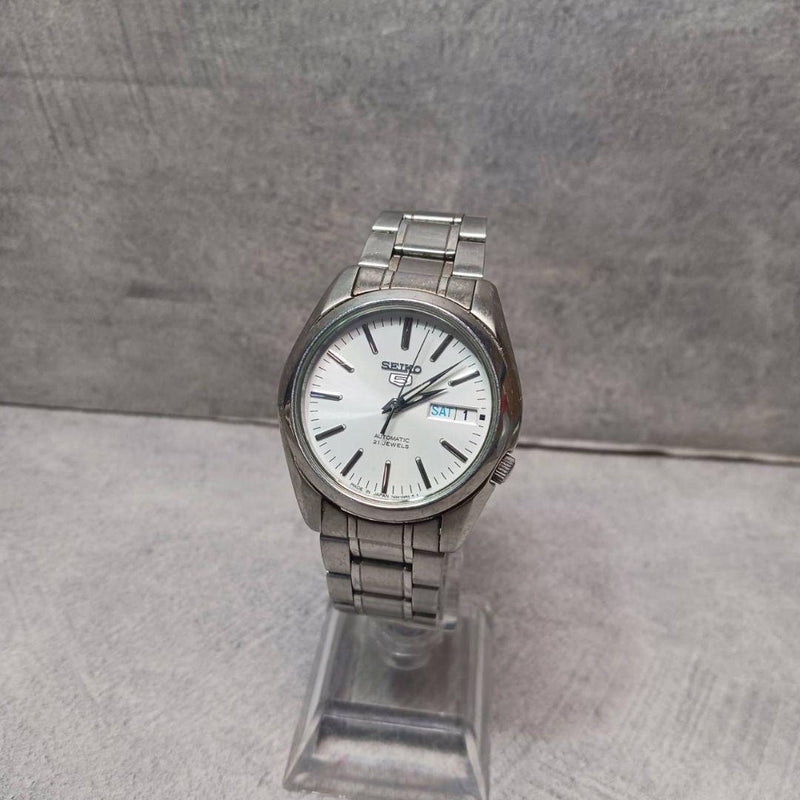 Seiko 5 Mens Wristwatch 7s26-01v0 Japanese Vintage Stainless Steel
