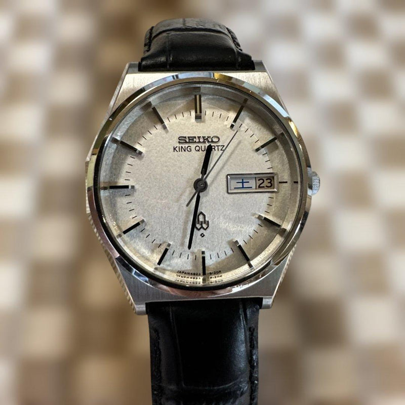 Seiko King Quartz 4823-8120 Mens Wristwatch Japanese Vintage Deadstock