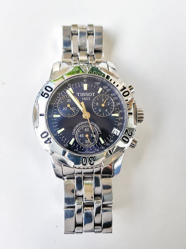 Tissot Prs200 T46162 Chronograph Blue Dial Quartz Mens Wristwatch Japanese