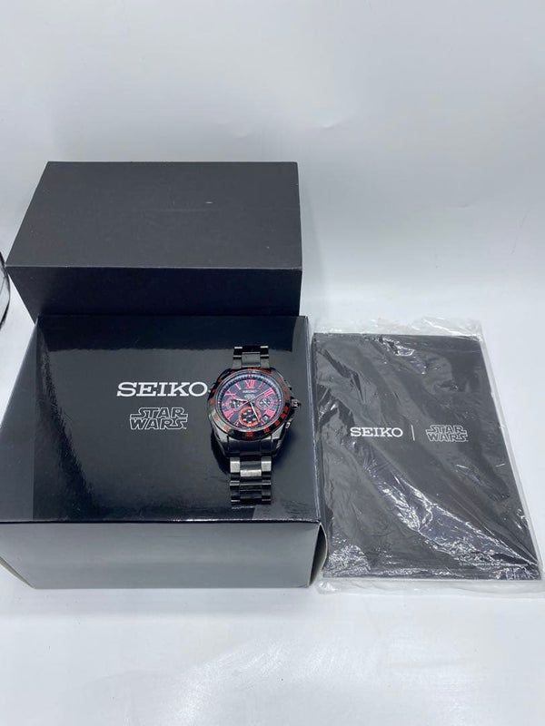 Seiko Brightz Star Wars Roman Date Mens Wristwatch Japanese Vintage