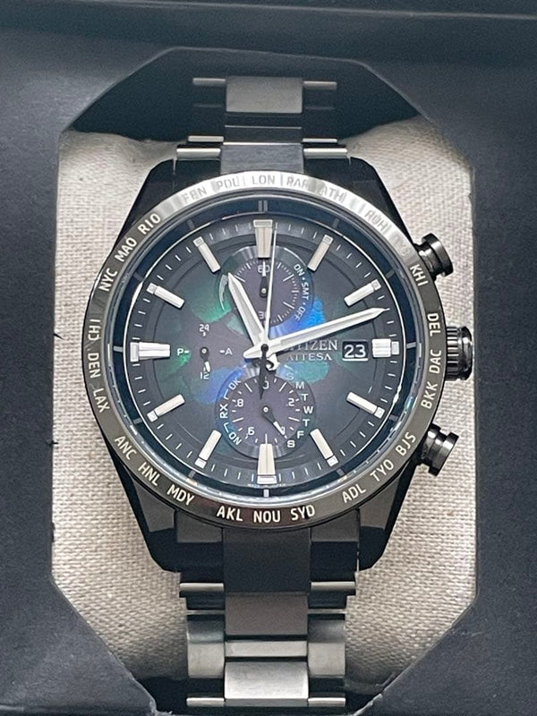 Limited Edition Citizen Attesa Japanese Mens Wristwatch At8286-65e Solar Atomic