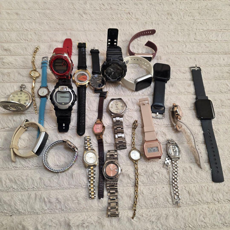 Japanese Wristwatch Lot 20+ Pieces Mixed Brands Vintage Modern Collector