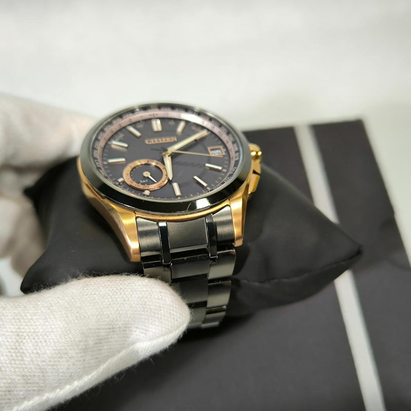 Citizen Satellite Wave Gps Solar Mens Wristwatch Japanese Eco-drive Stainless