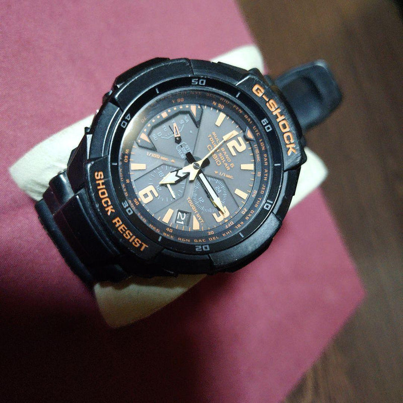 Casio G-shock Gw-3000b Radio Solar Mens Wristwatch Japanese Vintage Aviation