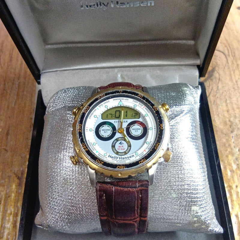 C050 Helly Hansen X Citizen Ana-digi Promaster Yacht Watch Japanese Vintage