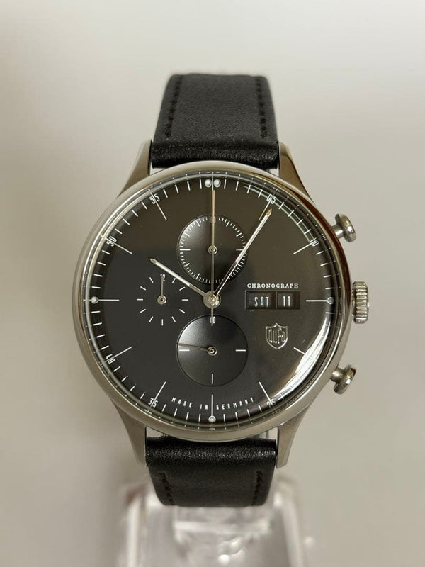 Dufa Van Der Rohe All Black Quartz Wristwatch German Bauhaus Style Mens Watch