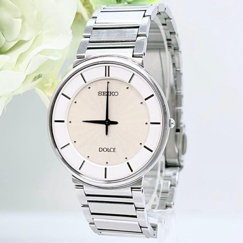 Dolce 4140-0ac0 Sack015 Quartz Wristwatch Mens Japanese Vintage Dress