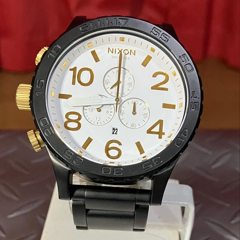 Nixon The 51-30 Chrono Custom Mens Wristwatch Japanese Quartz Stainless Steel