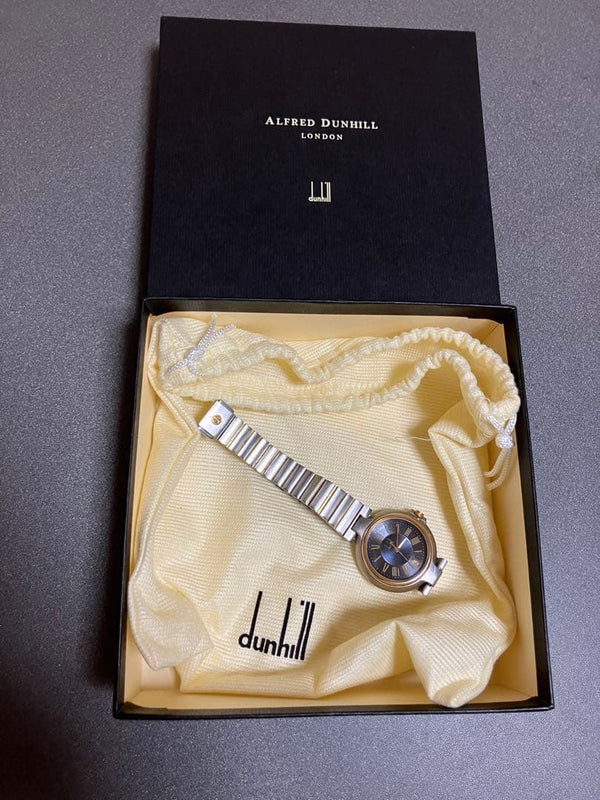 Dunhill Millennium Roman Dial Vintage Mens Wristwatch Japanese Quartz Stainless