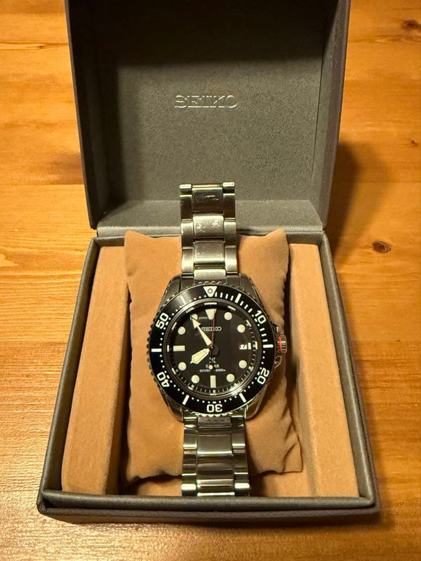 Seiko Prospex Sbdj051 Solar Dive Watch Mens Japanese Stainless Steel Vintage