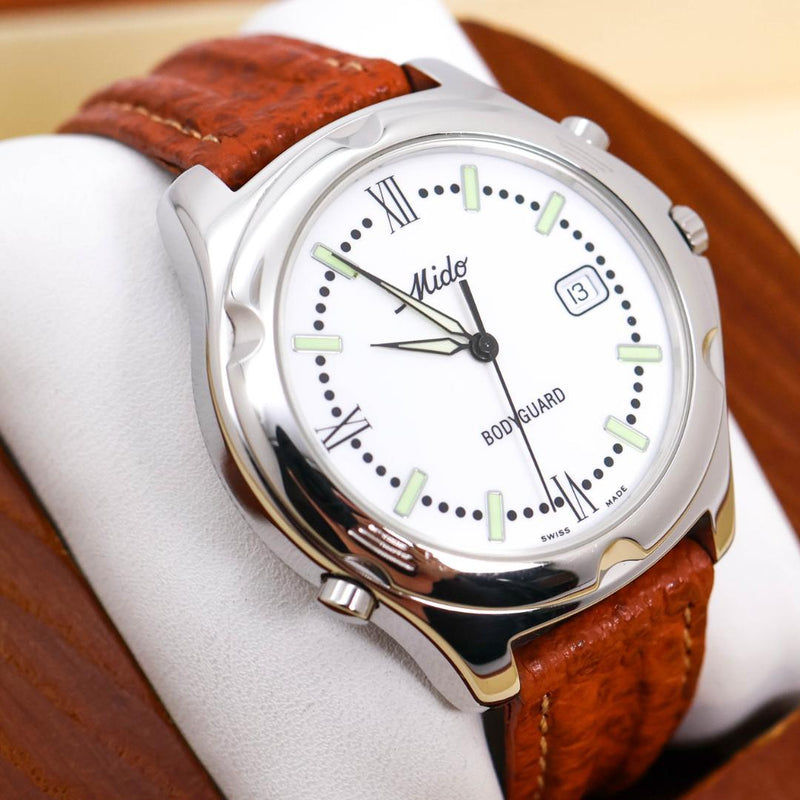 Mido Bodyguard Swiss Mens Wristwatch Emergency Alarm Vintage 3316 Collector