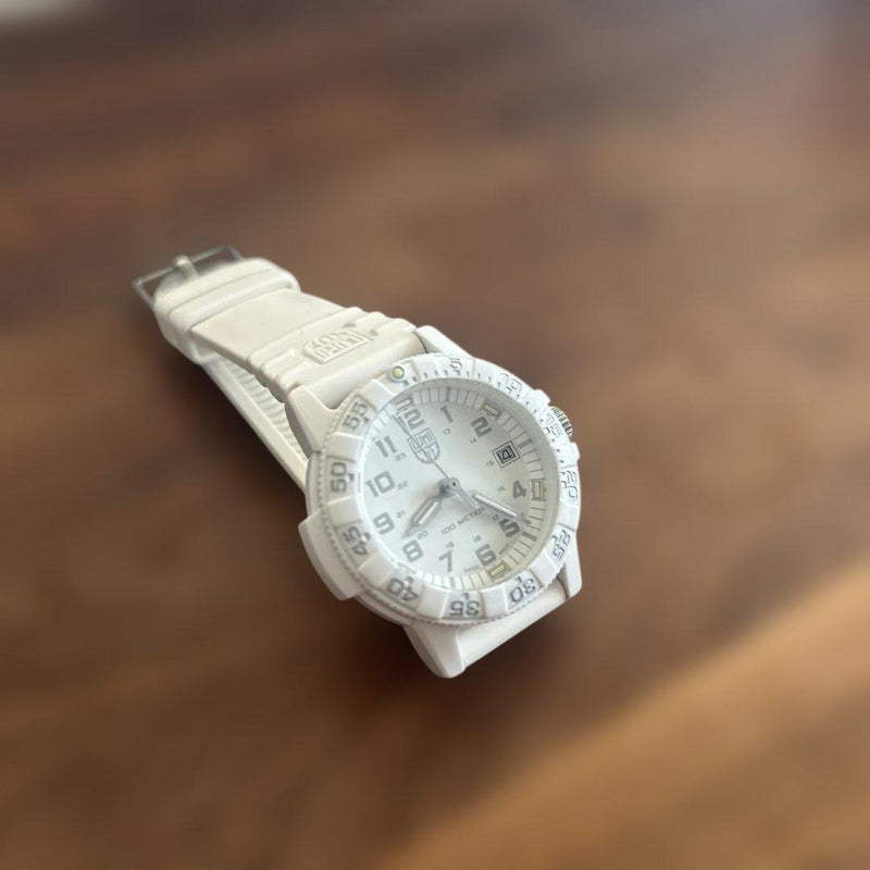 Luminox Sea Turtle 0300 Series 0307.wo White Quartz Mens Wristwatch Japanese