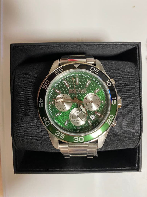Roberto Cavalli Just Cavalli Chronograph Green Dial Mens Wristwatch Japanese