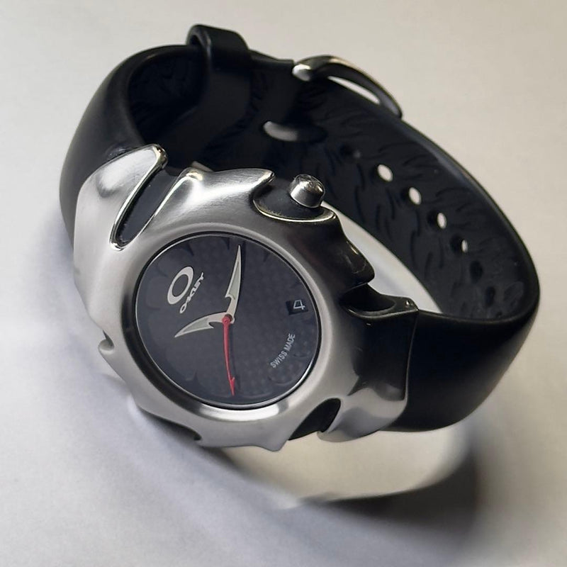 Oakley Blade Mens Wristwatch Japanese Vintage Quartz Stainless Steel Sports
