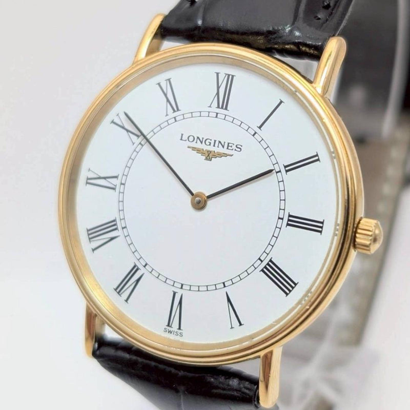 Working Longines L4.637.2 La Grande Classique Roman Dial Mens Quartz Wristwatch