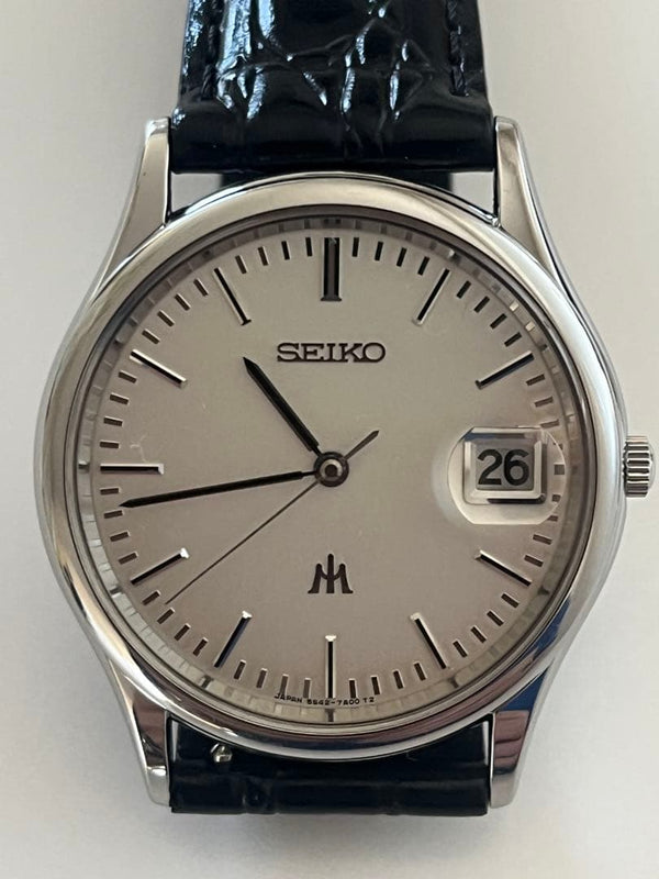 Seiko Majesta 5s42-7a00 Mens Wristwatch Band Japanese Vintage Stainless Steel