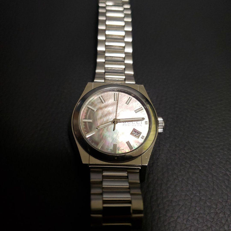 Gucci Pantheon Mens Wristwatch Limited Shell Dial Japanese Vintage