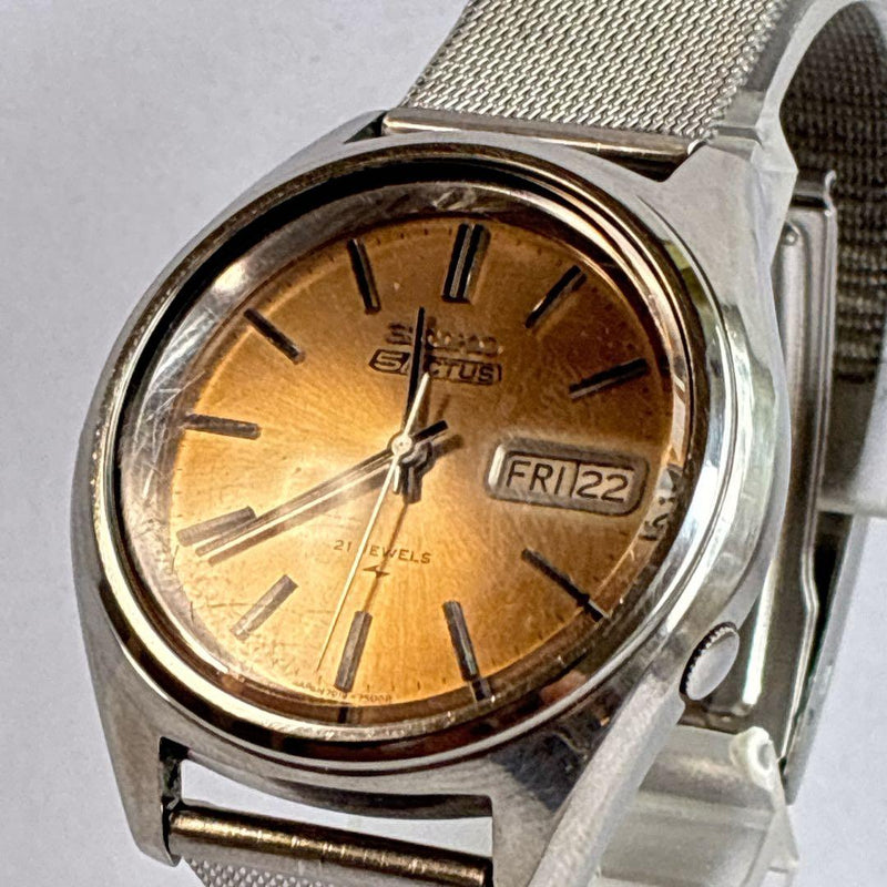Seiko 5 Actus 21 Jewels Mens Wristwatch Japanese Vintage Mechanical