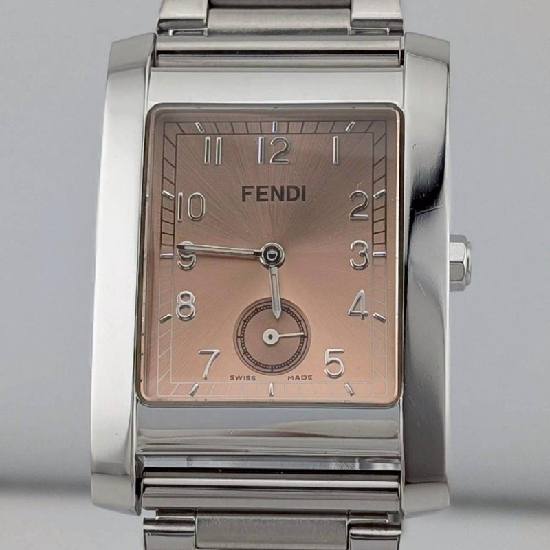 Working Battery Fendi 7000g Classico Orologi Square Small Second Hand