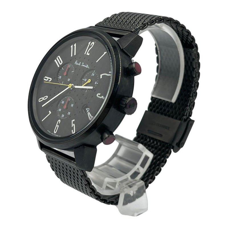 Paul Smith Church Street Chronograph Black Mens Wristwatch Japanese Quartz