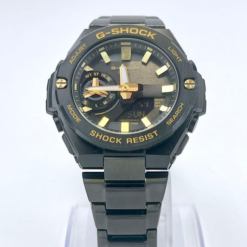 G-shock Gst-b500bd Solar Black Gold Mens Wristwatch Japanese Vintage Stainless
