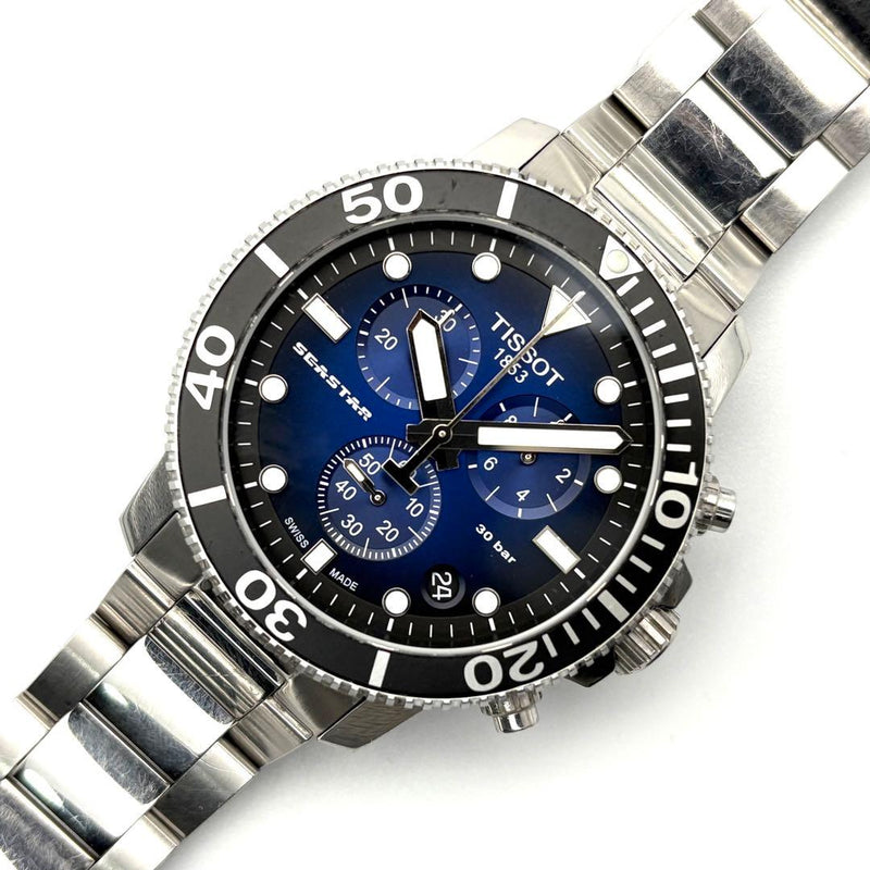 Working Tissot Seastar 1000 Diver Quartz Wristwatch Swiss Made Mens Vintage