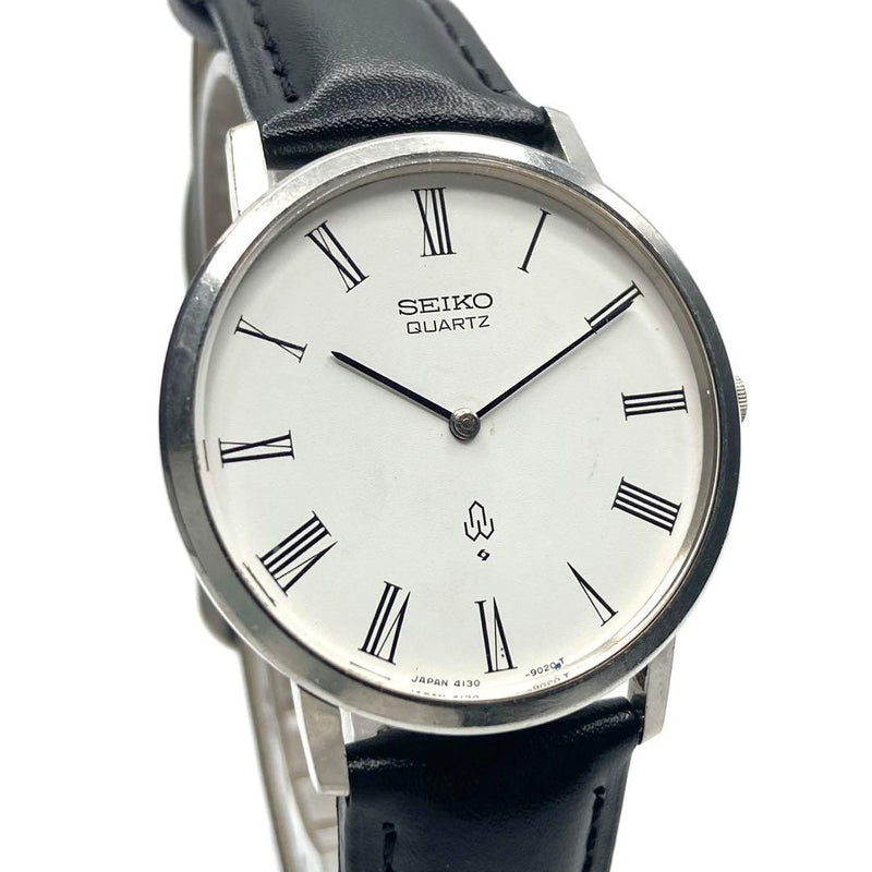 Working Seiko Chariot 1975 Mens Wristwatch 4130-9001 Japanese Vintage