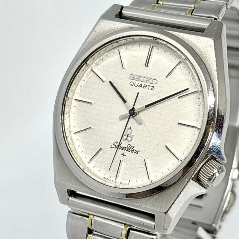 Silverwave Vintage Mens Wristwatch 80s Quartz Japanese Stainless Steel