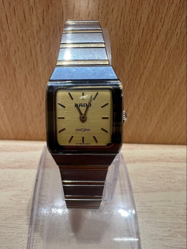 Rado Diastar Quartz Mens Wristwatch Japanese Vintage Stainless Steel Collector