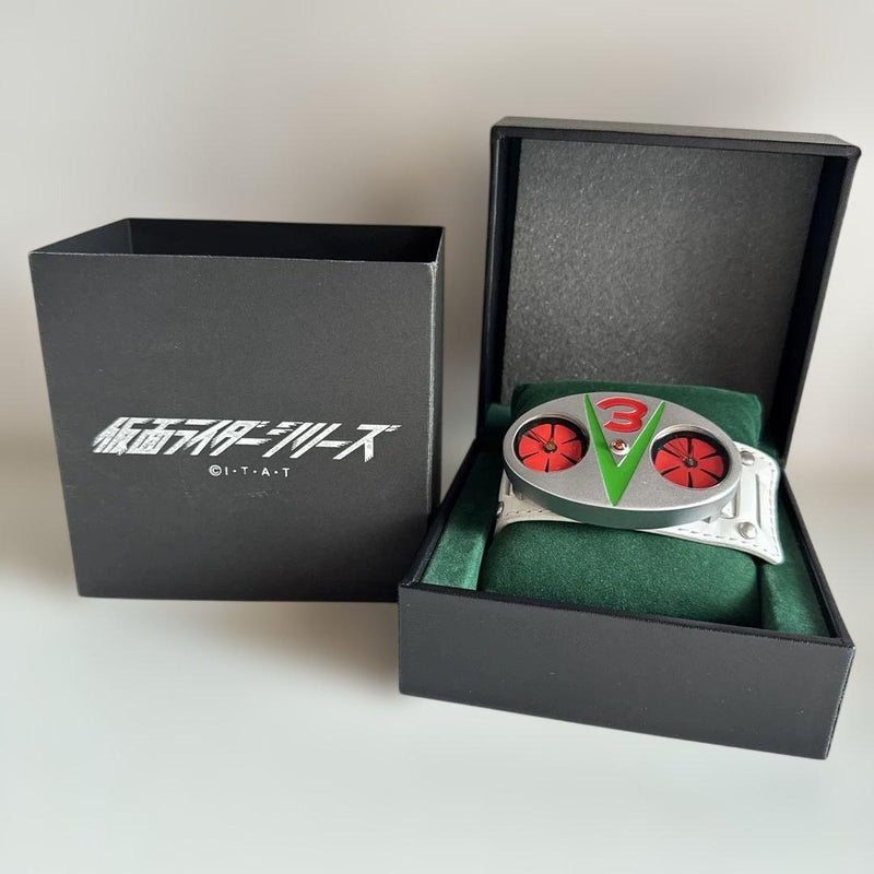 Kamen Rider V3 Henshin Belt Type Wristwatch Premium Bandai Limited Edition
