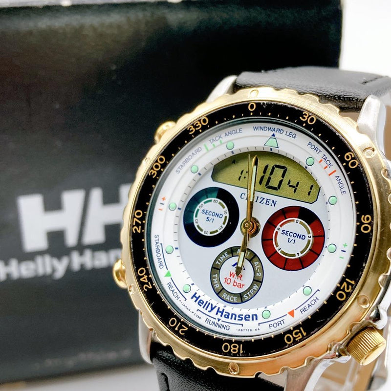 Citizen Helly Hansen Mens Wristwatch 253 Japanese Quartz Analog Stainless Steel